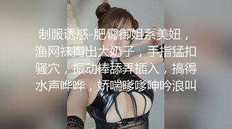 制服诱惑-肥臀御姐系美妞，渔网袜掏出大奶子，手指猛扣骚穴，振动棒舔弄插入，搞得水声哗哗，娇喘嗲嗲呻吟浪叫